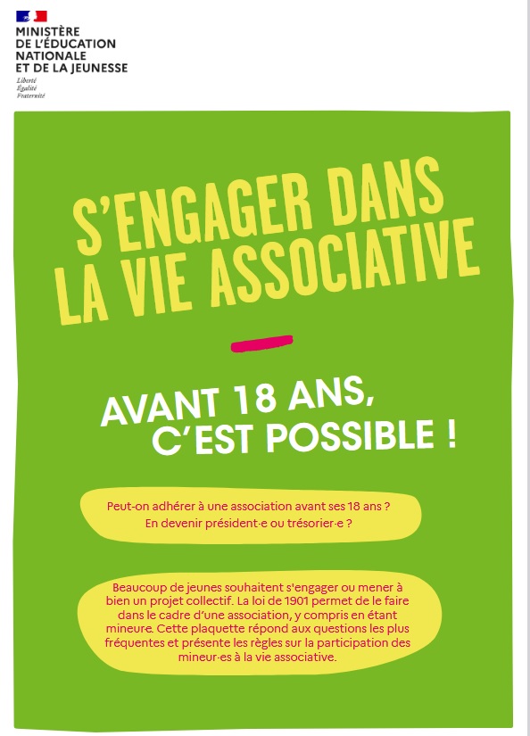sengager dans la vie asso avant 18 ans